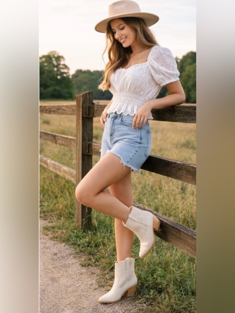 NWT Dolce Vita Cream Short Cowboy Boots